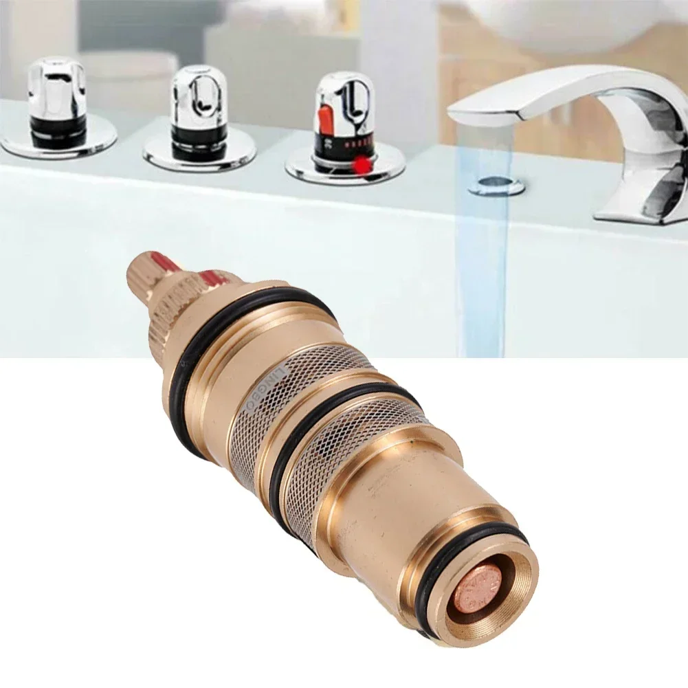 Shower Valve Cartridge - 20-48 C の範囲サーモスタットシャワーカートリッジサーモスタットバルブミキサー真鍮交換サーモスタットカートリッジシャワー