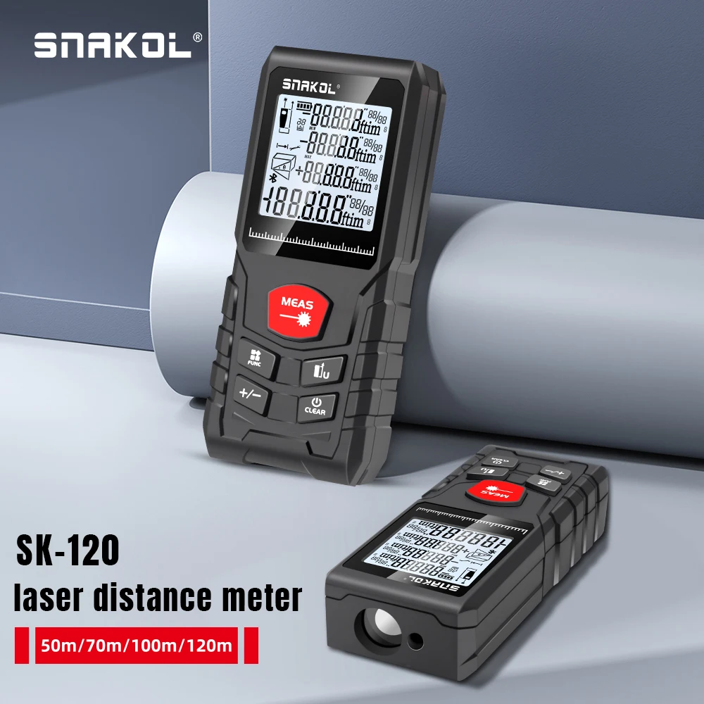 SNAKOL SK-120 デジタルレーザー距離計 50m/ - Stanley Tape 25Ft のレビューと価格