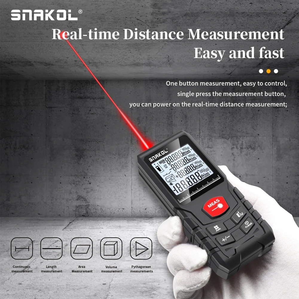 SNAKOL SK-120 デジタルレーザー距離計 50m/ - Stanley Tape 25Ft のレビューと価格