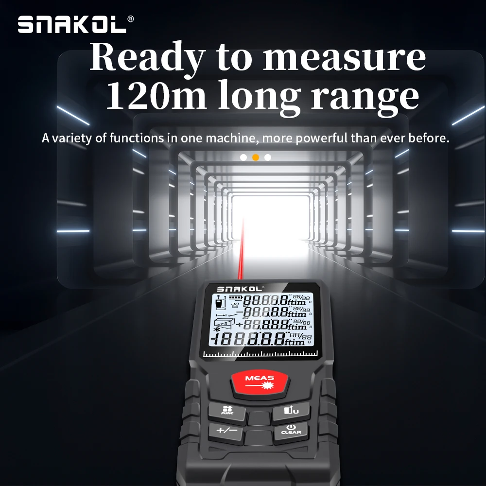 SNAKOL SK-120 デジタルレーザー距離計 50m/ - Stanley Tape 25Ft のレビューと価格