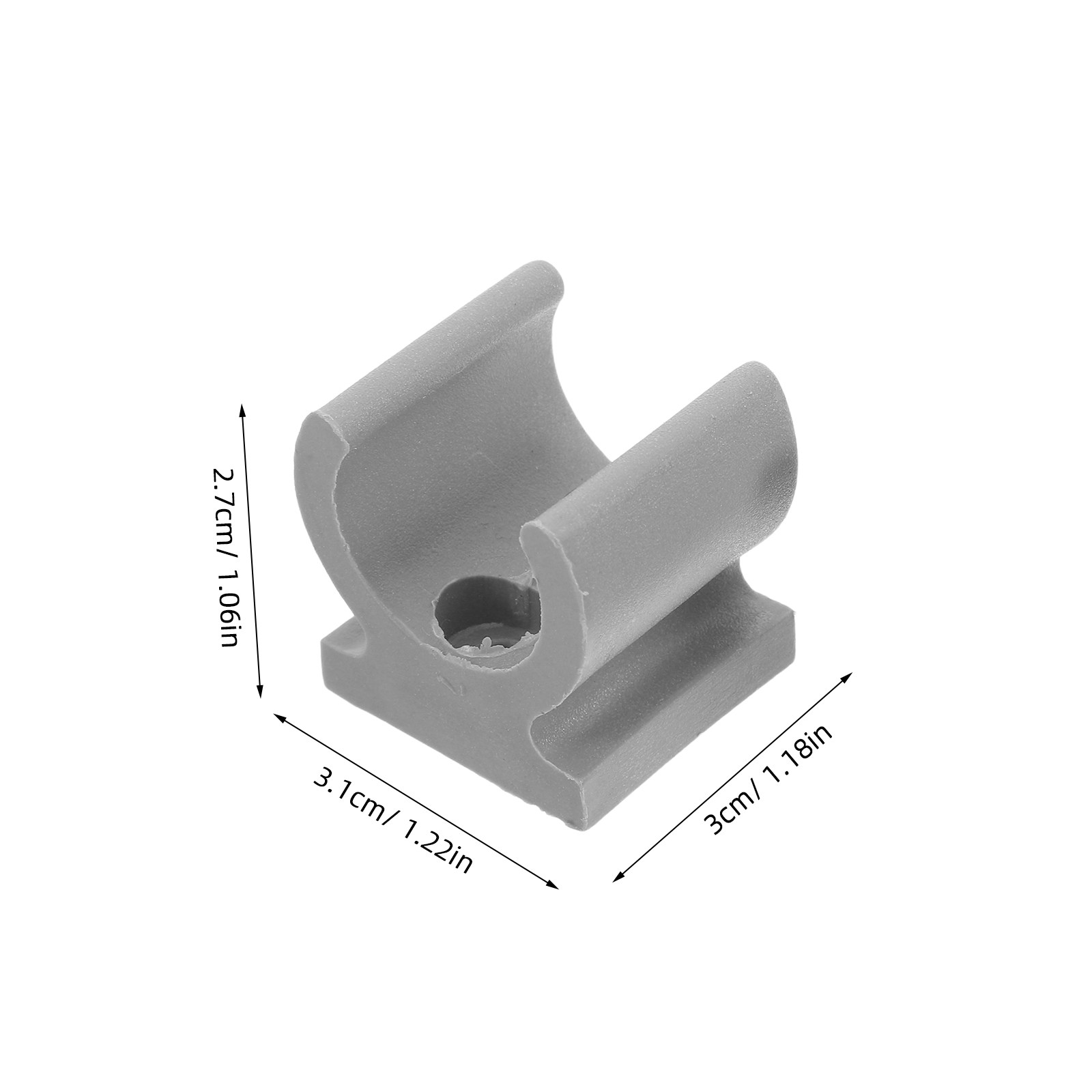 24個入り 車椅子用便器椅子 U字型プラスチックチューブクラ - Plastic Pipe Clip のレビューと価格
