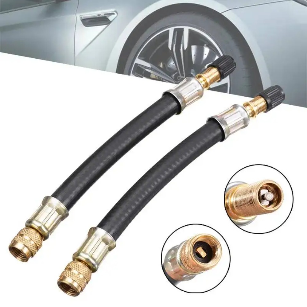 1個入りフレキシブルゴムタイヤバルブエクステンション 210 - Flexible Hose Braided のレビューと価格